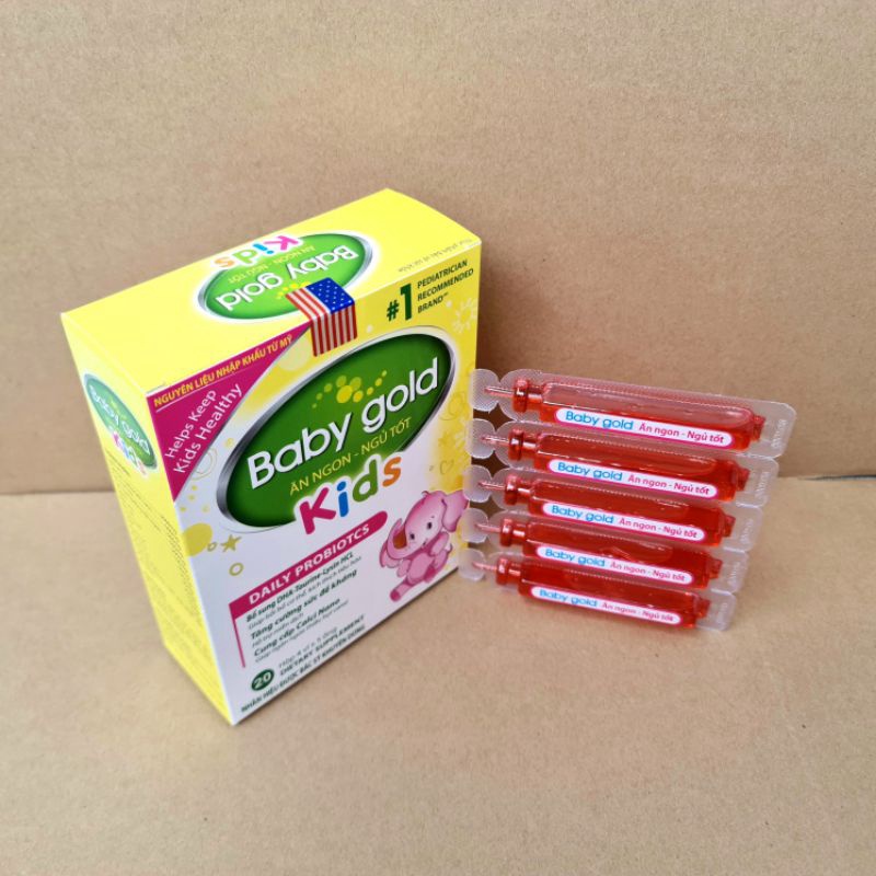 Baby Gold Kids tiêu hoá khoẻ trẻ ăn ngon, giúp bé ăn ngon ngủ tốt, bé thông minh