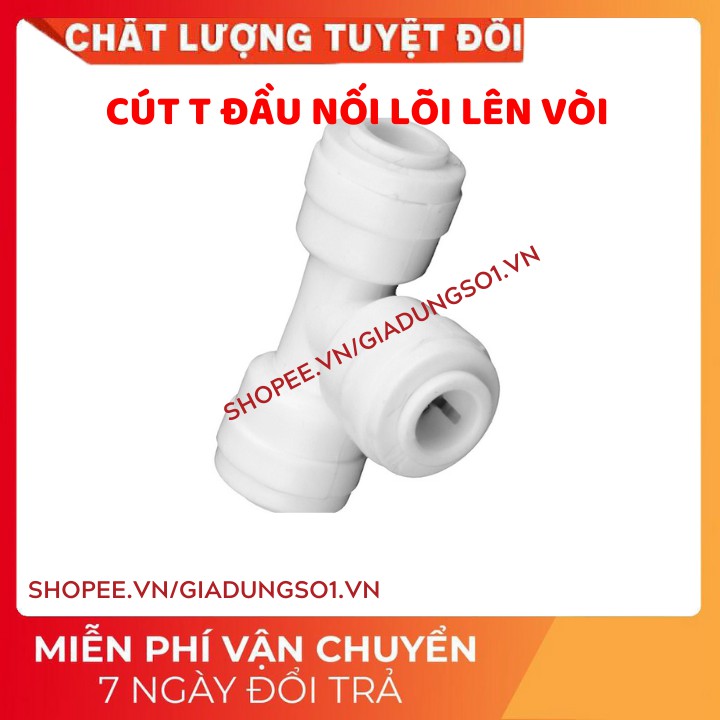 [Bán Chạy] Cút T ba đầu bằng dùng để chia nước máy RO vào tủ lạnh Side by Side | Cút T phi 6mm