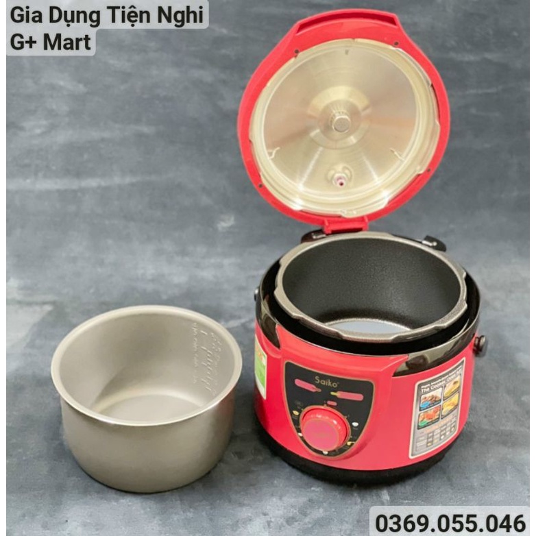 Nồi Áp Suất Điện/ Nồi Hầm Điện Đa Năng SAIKO EPC418 5,0L 900W Bảo hành 18 tháng - Giadungtiennghigmart