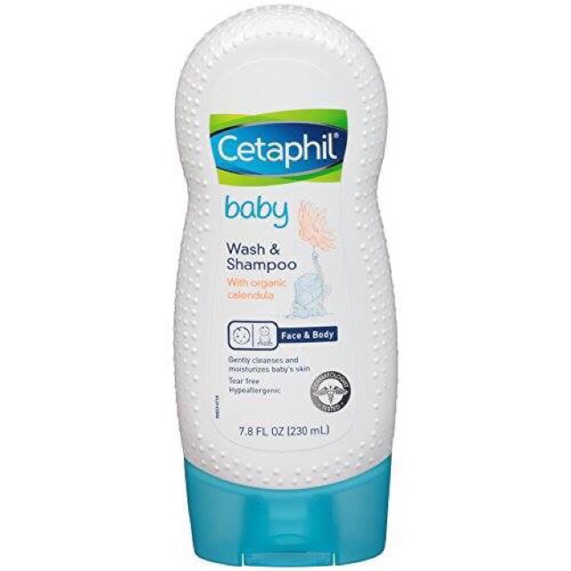 CETAPHIL BABY Sữa Tắm Gội - Sữa dưỡng ẩm CETAPHIL Baby Wash &amp; Shampo 230ml - 399ml