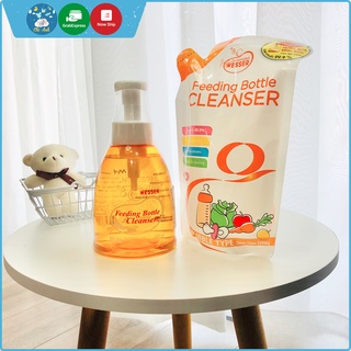 Nước rửa bình sữa Wesser 500ml Hàn Quốc chính hãng dạng chai và dạng túi