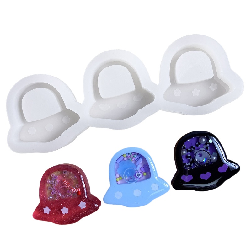 Khuôn Silicone Làm Móc Khóa / Trang Sức Thủ Công Hình Tàu Không Gian