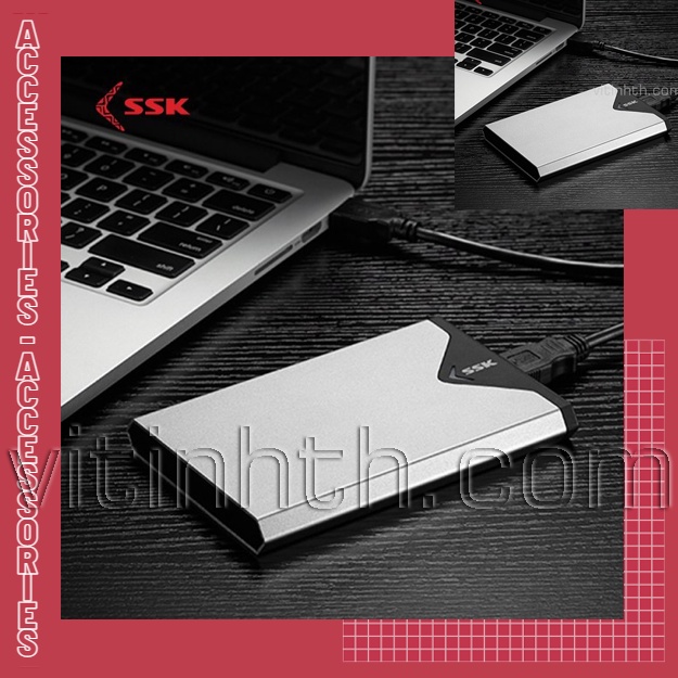Hộp đựng ổ cứng HDD/SSD chuẩn 2.5" / HDDBox USB 3.0 SSK SHE-V315 - THComputer Q11