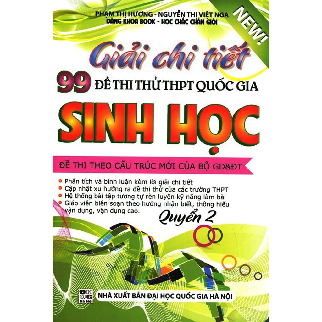 Sách - Giải chi tiết 99 đề thi thử THPT quốc gia Sinh học quyển 2