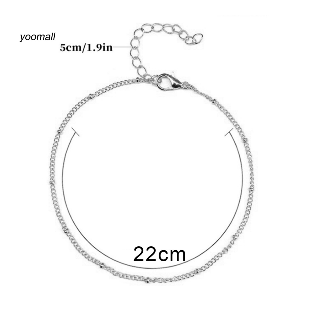 Set 5 Lắc Chân Kiểu Dáng Đơn Giản Cho Nữ