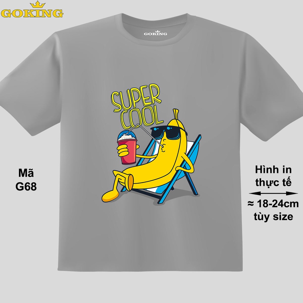 SUPER COOL, mã G68. Áo thun trẻ em in siêu đẹp cho bé trai, bé gái. Áo phông thoát nhiệt GOKING hàng hiệu cao cấp