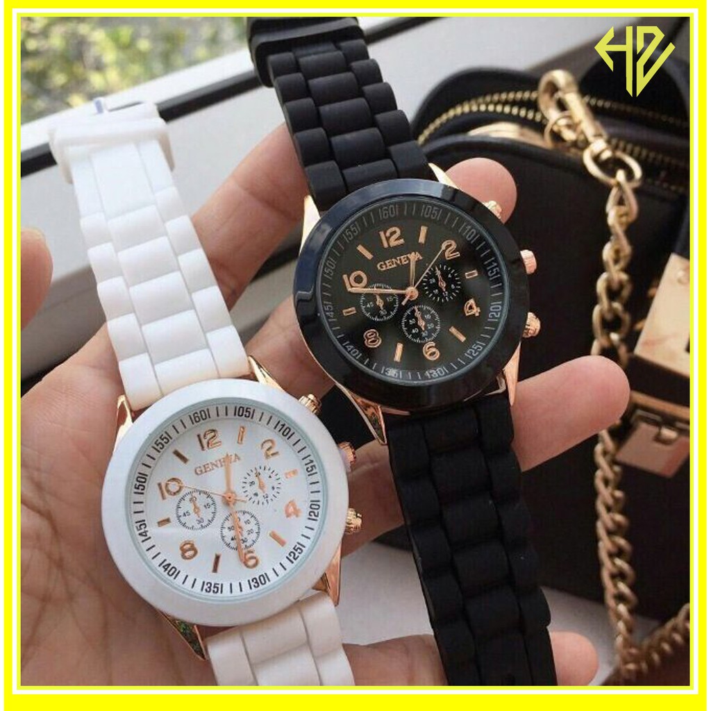 [Mã FAMAYFA2 giảm 10K đơn 50K] [GIÁ SỈ] ĐỒNG HỒ NAM NỮ DÂY CAO SU GENEVA KHỞI MY THỜI TRANG | BigBuy360 - bigbuy360.vn