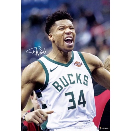 Bộ 8 tấm poster HD hình ngôi sao nổi tiếng Giannis Antetokounmpo