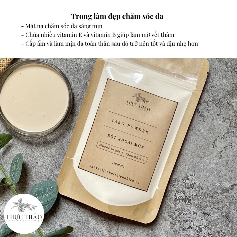 Bột Khoai Môn Nguyên Chất Dùng Làm Đẹp