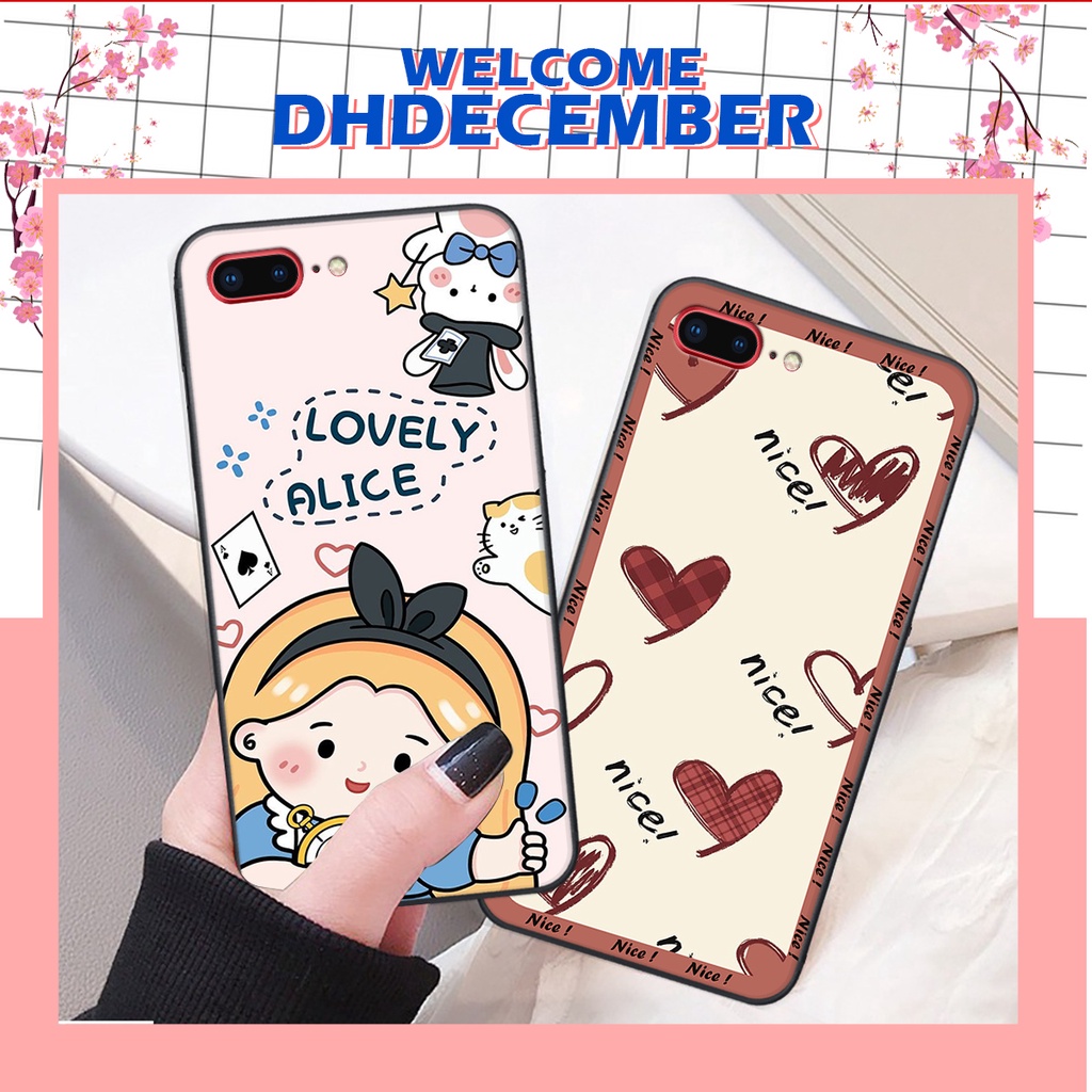 Ốp lưng iphone 7 PLUS / 8 PLUS in hình nice ,good luck happy ốp xinh viền dẻo đẹp chất