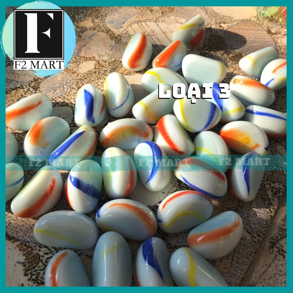 Sỏi màu trang trí cho bể cá cảnh, trang trí gốc cây, decor 300~500Gr