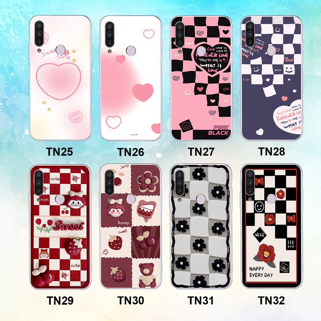 Ốp Vsmart Joy 3 / Joy3 in hình trái tim, caro kẹo ngọt đầy cá tính siêu đẹp siêu chất