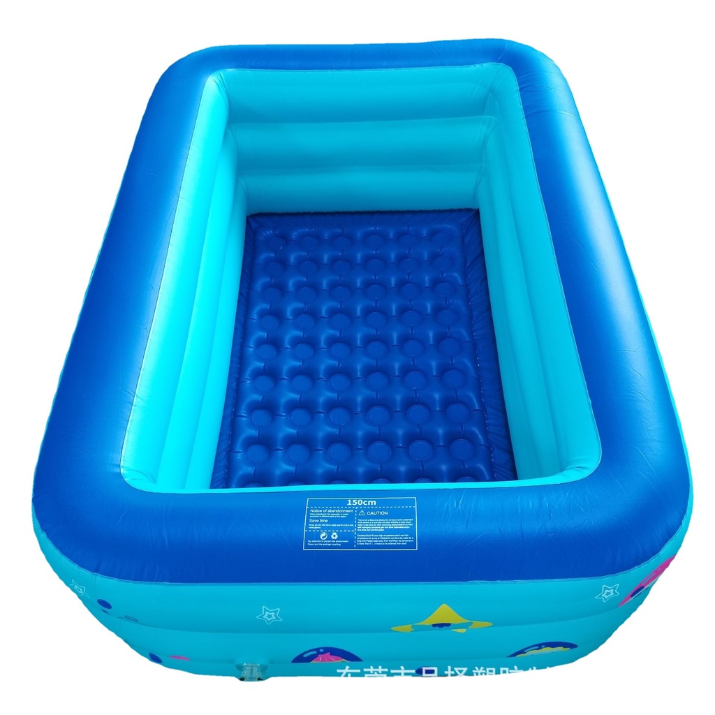 Bể bơi cho bé, hồ bơi 3 tầng dày dặn bền đẹp, ĐÁY 2 LỚP CHỐNG TRƯỢT