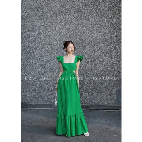 Đầm Maxi Đi Biển, Váy Maxi Đi Biển Dài 4 Màu Trải Sàn