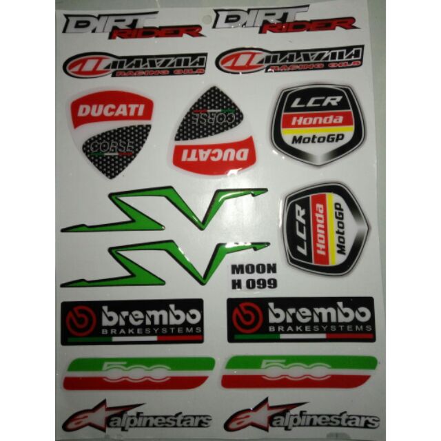 Bộ tem nổi DUCATI Obrembo