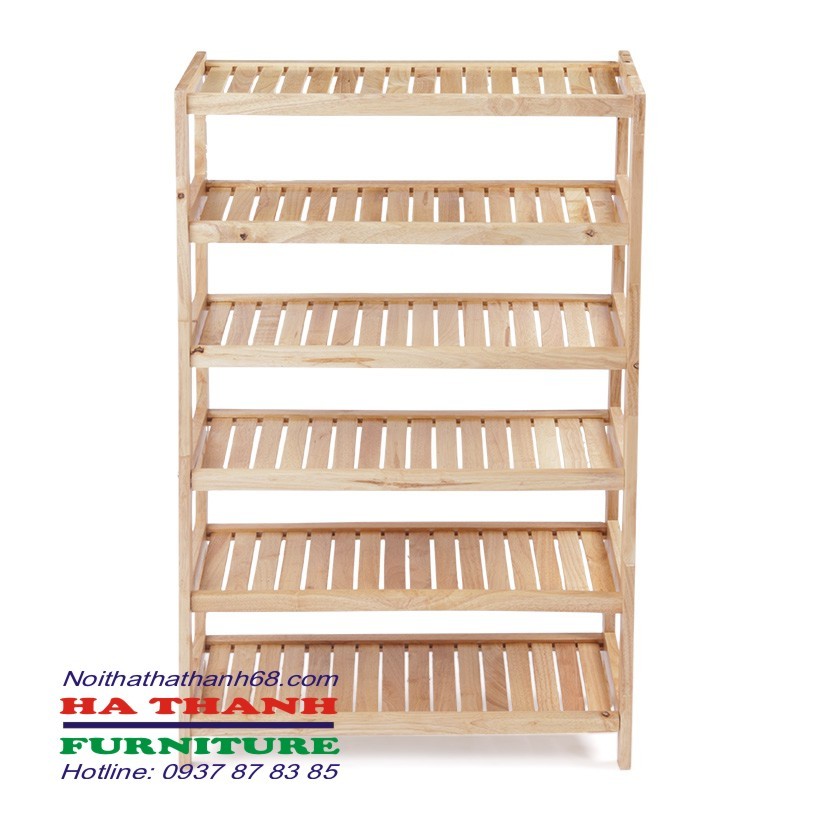 KỆ ĐỂ DÉP GỖ 6T RỘNG 62cm