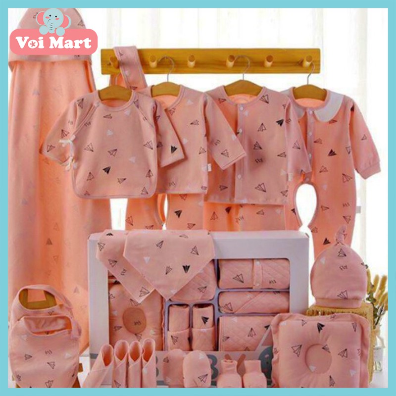 🌺QUÀ TẶNG🌺Set Đồ Sơ Sinh Quà Tặng Cho Bé 22 Chi Tiết Coton Có Hộp Sang Chảnh💓Quà Tặng Đầy Tháng Cho Bé