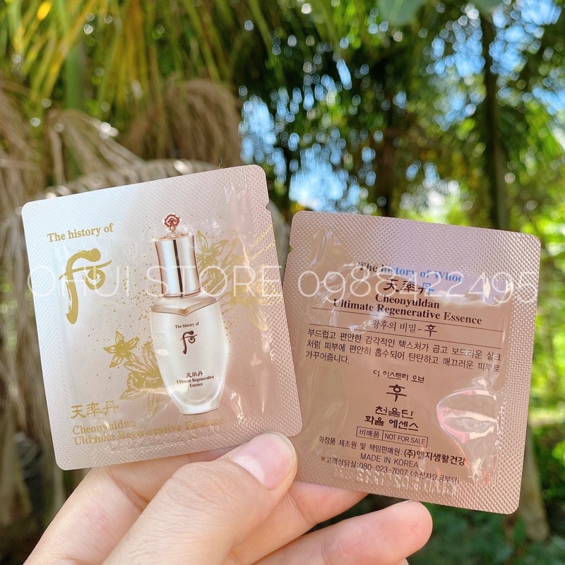 Combo 10 gói tái sinh chống lão hoá Whoo  Essence Yuldan - Chuẩn chính hãng LG Hàn