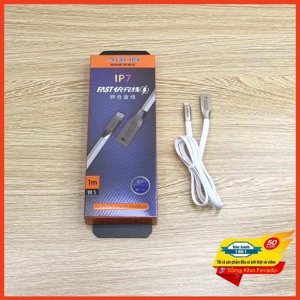 [ Siêu rẻ ] Cáp sạc ARUN IP7 SMART FOR CHARGING &amp; DATA