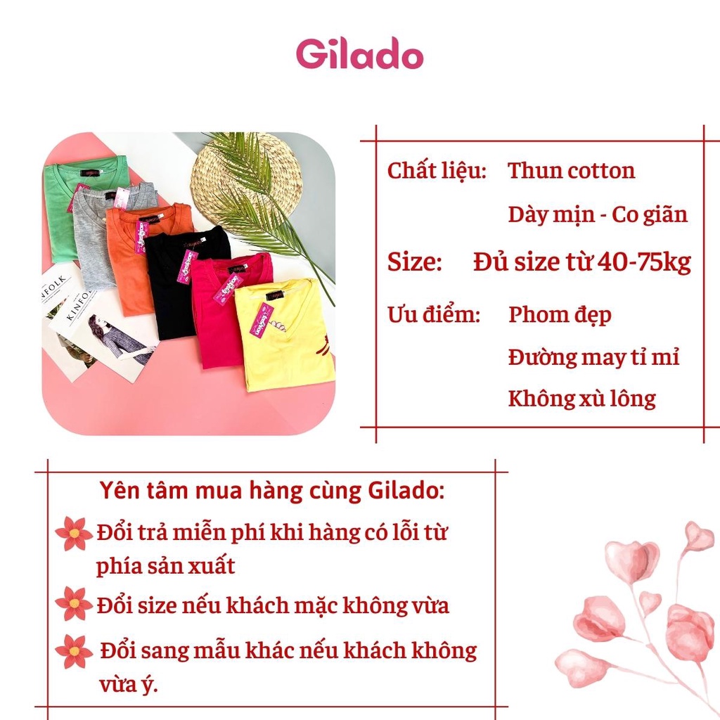 Đồ bộ nữ bộ lửng đồ mặc nhà có bigsize họa tiết thêu đẹp thoáng mát thun co giãn 4 chiều Gilado