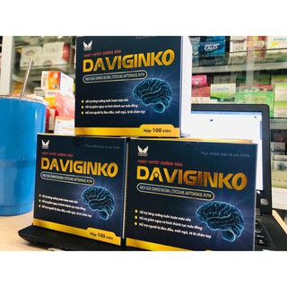 DaviGinko - Hoạt huyết dưỡng não - Hộp 100 viên