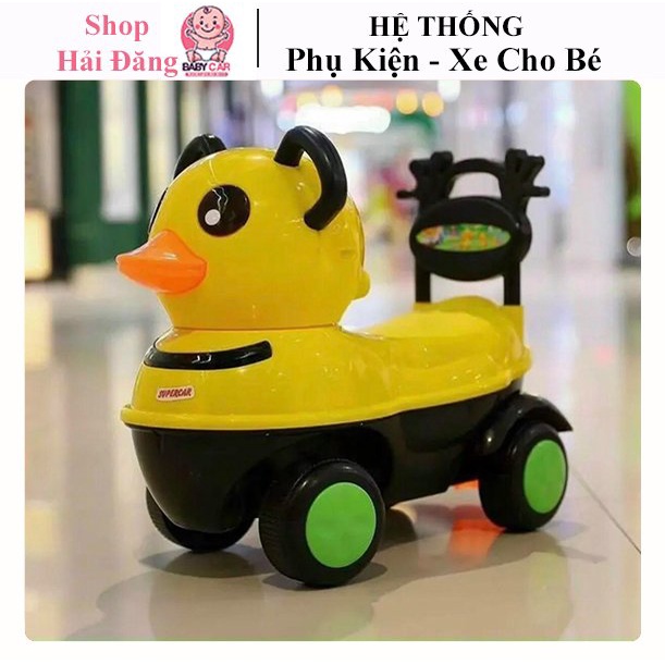 Xe chòi chân cho bé hình vịt + hình thú có nhạc