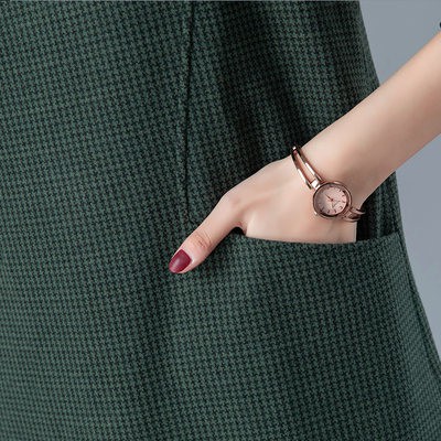 Váy Yếm không tay, váy lót dày Cashmere THU ĐÔNG, váy kẻ sọc rộng, váy liền Dây Đeo chữ a