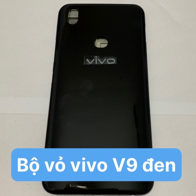 Bộ vỏ điện thoại full zin Vivo V9 / Y85A ( dùng chung) - bộ gồm lưng, sường, phím bấm, kính camera