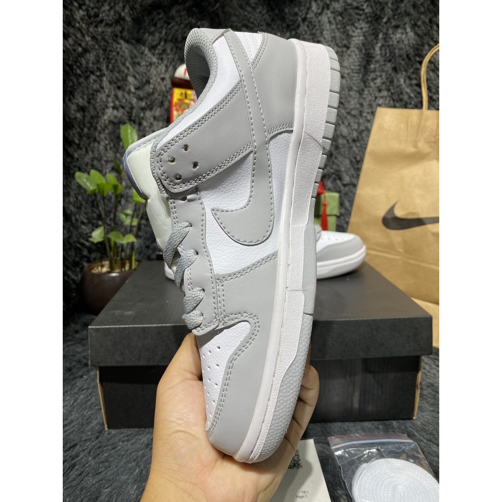 [Full box+bill] Giày Sneaker  Sb xám trắng  full box bill và hộp bảo vệ