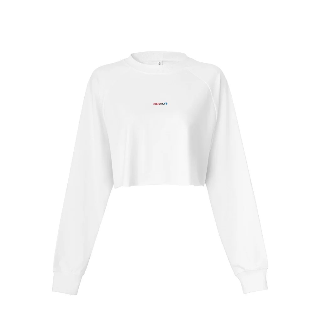 Áo Thun Croptop thể thao tập gym tay dài logo in chuyển màu ONWAYS chất vải mềm nhẹ, co giãn tốt