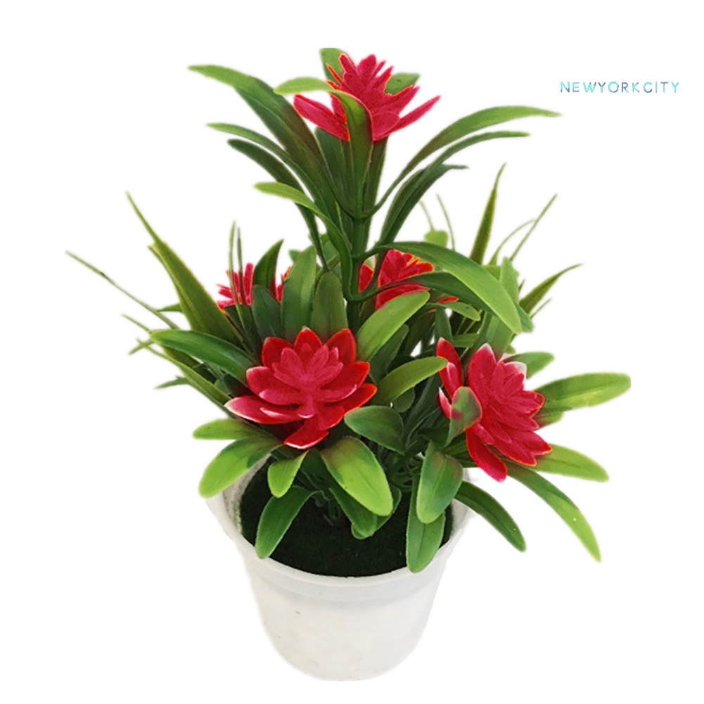 Chậu Hoa Sen Nhân Tạo Trang Trí Nhà Cửa/Sân Vườn/Tiệc Cưới