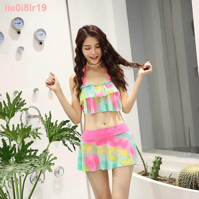 2021 mùa hè Áo tắm kiểu mới nữ nhỏ tươi mát cô gái thời trang in boxer học sinh111 | BigBuy360 - bigbuy360.vn