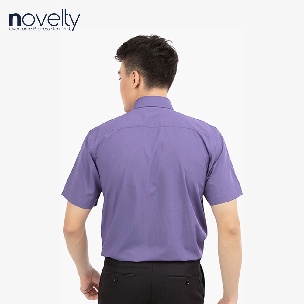 Áo sơ mi nam Novelty ngắn tay vạt bầu Regular fit 171426N
