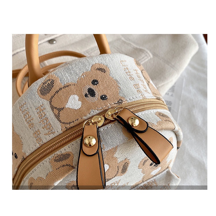Ba lô CHUWANGLIN bằng vải canvas nhiều size tùy chọn in họa tiết thời trang cho nữ
