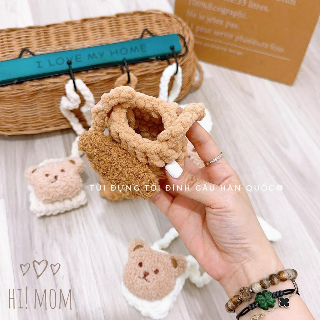Túi đựng tỏi tránh vía, tránh gió cho bé trai bé gái hình gấu đáng yêu