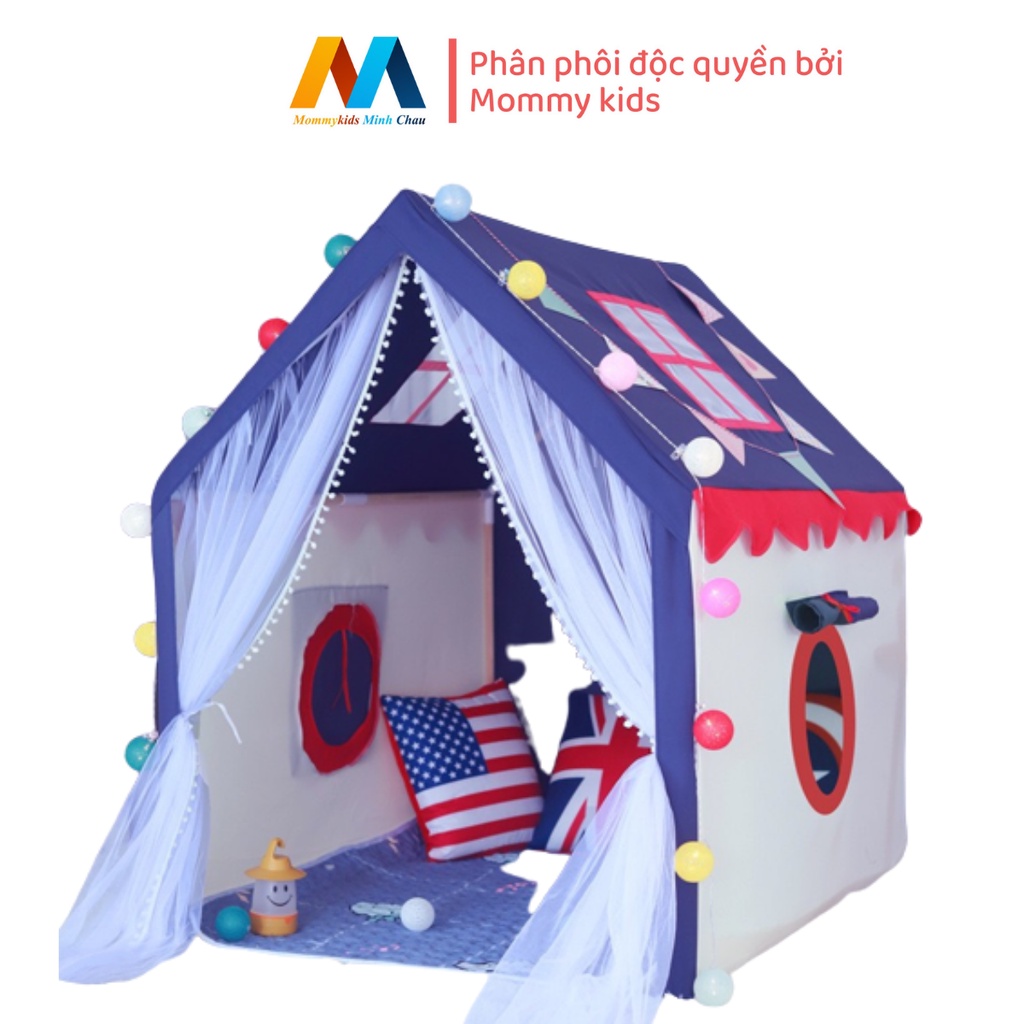 Lều Hoàng Tử Và Công Chúa LuckMan Lều vải CAO CẤP KHUNG NINOX cho trẻ từ 0 - 7 tuổi.