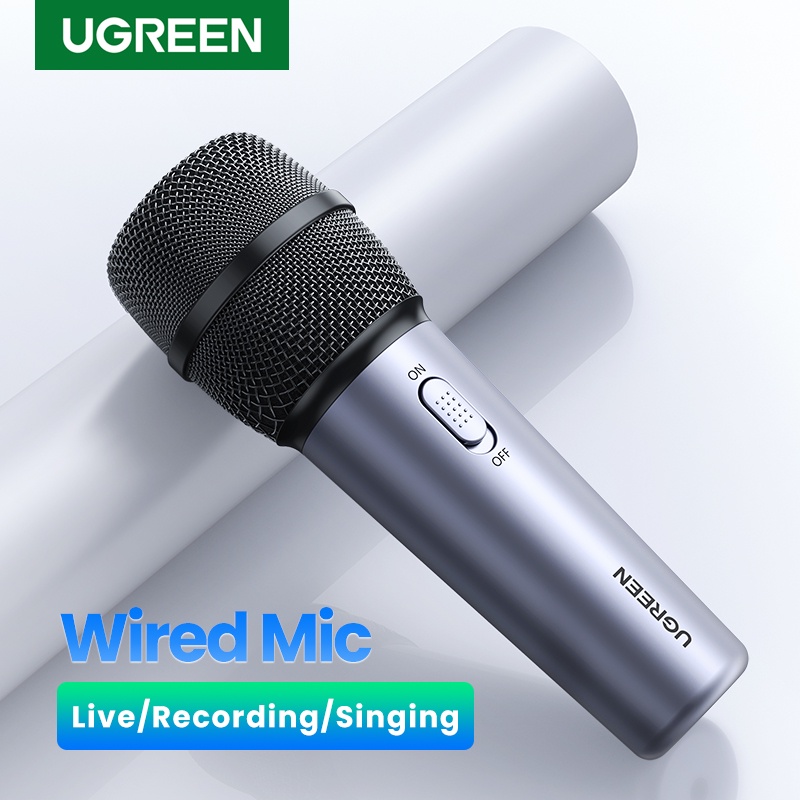 Micro UGREEN Dây Cáp Âm Thanh 3.5mm Cho PC / Điện Thoại Karaoke