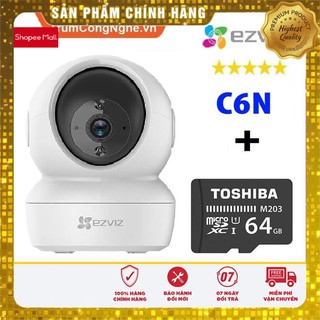 (giá khai trương) Camera WiFi 1080p 2.0MP FullHD EZVIZ CS-CV246 C6N Siêu Nét Kèm Thẻ nhớ 64GB Class10