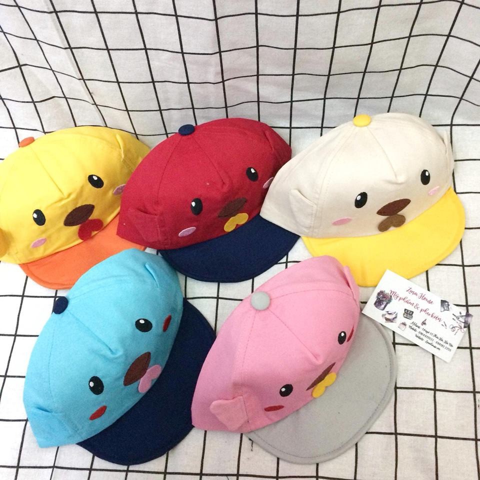Mũ lưỡi trai trẻ em các màu