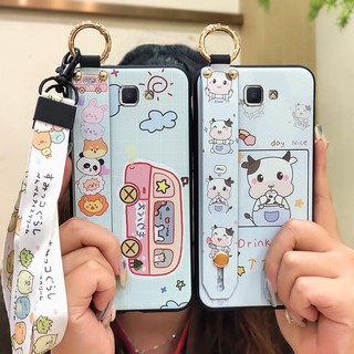 Ốp điện thoại in hoạt hình xinh xắn cho Samsung Galaxy J7 Prime / 2 / 2018 / On7 2016 / G610F