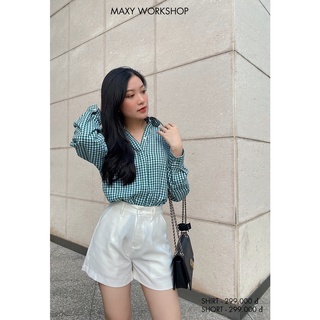 Áo sơ mi form rộng caro oversize shirt Maxy Workshop