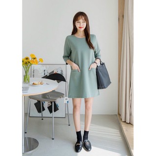 Đầm váy freesize mint 2 túi