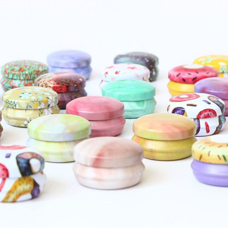 Set 12 hộp thiếc mini dùng để đựng son môi/ nến đa năng tiện dụng