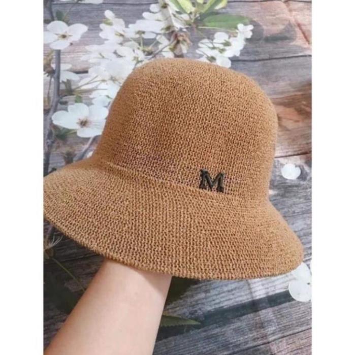 [Giá sỉ] Mũ cói M from mềm hàng QC cao cấp hot 2021 **