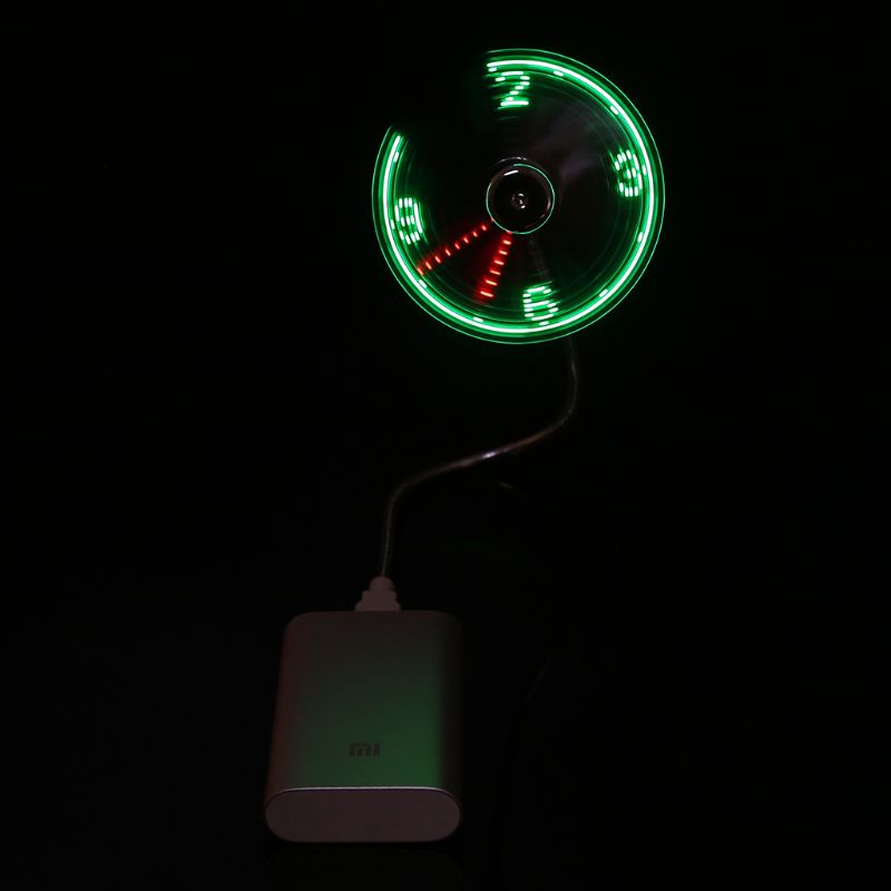 Nama Quạt Làm Mát Cổ Ngỗng Có Đèn Nhấp Nháy Chạy Điện USB Cho Văn Phòng
