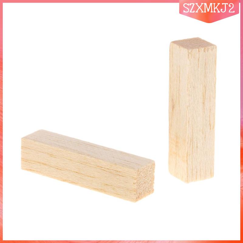 Set 10 Khối Gỗ Balsa Hình Vuông 80mm szxmkj2 Chưa Hoàn Thiện