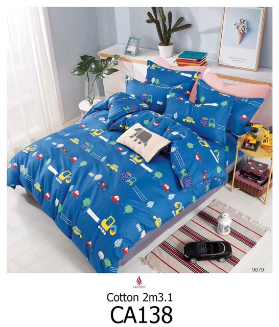 Bộ drap hàn quốc 100% cotton m8-m6