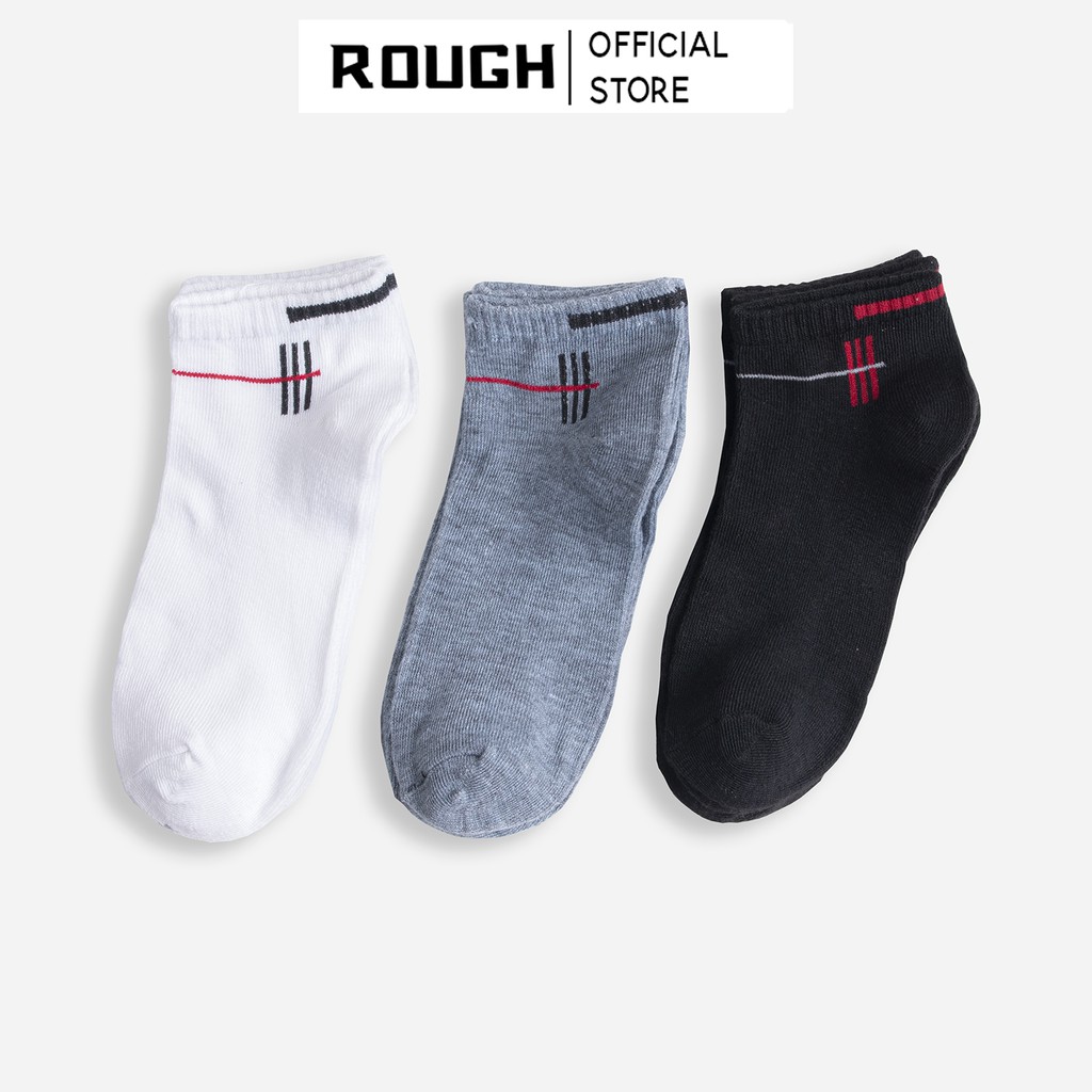 COMBO 5 Đôi Tất Trơn Unisex Nam Nữ Cổ Ngắn ROUGH Màu Vintage Hàn Quốc 10 màu