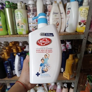 Sữa tắm Lifebuoy Mát lạnh sảng khoái với bạc hà 850g