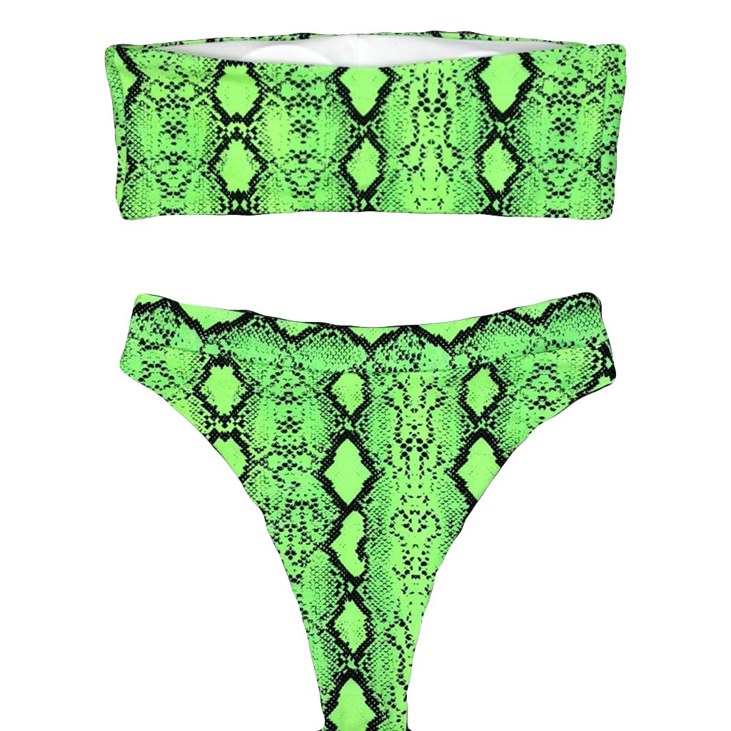 Đồ Bơi Trễ Vai Hoạ Tiết Da Rắn Cho Phái Nữ | BigBuy360 - bigbuy360.vn